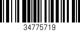 Código de barras (EAN, GTIN, SKU, ISBN): '34775719'