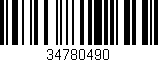 Código de barras (EAN, GTIN, SKU, ISBN): '34780490'