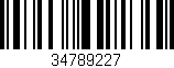 Código de barras (EAN, GTIN, SKU, ISBN): '34789227'
