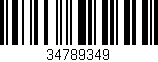 Código de barras (EAN, GTIN, SKU, ISBN): '34789349'