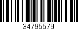 Código de barras (EAN, GTIN, SKU, ISBN): '34795579'