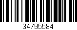 Código de barras (EAN, GTIN, SKU, ISBN): '34795584'