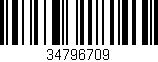 Código de barras (EAN, GTIN, SKU, ISBN): '34796709'