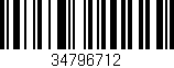 Código de barras (EAN, GTIN, SKU, ISBN): '34796712'
