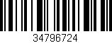 Código de barras (EAN, GTIN, SKU, ISBN): '34796724'