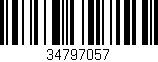 Código de barras (EAN, GTIN, SKU, ISBN): '34797057'