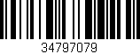 Código de barras (EAN, GTIN, SKU, ISBN): '34797079'