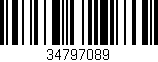Código de barras (EAN, GTIN, SKU, ISBN): '34797089'