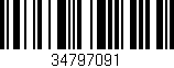 Código de barras (EAN, GTIN, SKU, ISBN): '34797091'