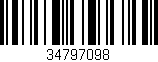 Código de barras (EAN, GTIN, SKU, ISBN): '34797098'