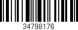 Código de barras (EAN, GTIN, SKU, ISBN): '34798176'