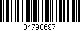 Código de barras (EAN, GTIN, SKU, ISBN): '34798697'