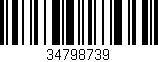 Código de barras (EAN, GTIN, SKU, ISBN): '34798739'