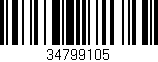 Código de barras (EAN, GTIN, SKU, ISBN): '34799105'
