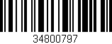 Código de barras (EAN, GTIN, SKU, ISBN): '34800797'
