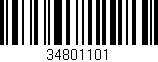 Código de barras (EAN, GTIN, SKU, ISBN): '34801101'