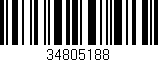 Código de barras (EAN, GTIN, SKU, ISBN): '34805188'
