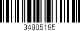 Código de barras (EAN, GTIN, SKU, ISBN): '34805195'