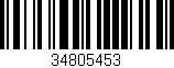 Código de barras (EAN, GTIN, SKU, ISBN): '34805453'