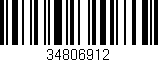 Código de barras (EAN, GTIN, SKU, ISBN): '34806912'