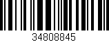 Código de barras (EAN, GTIN, SKU, ISBN): '34808845'