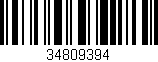 Código de barras (EAN, GTIN, SKU, ISBN): '34809394'
