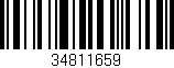 Código de barras (EAN, GTIN, SKU, ISBN): '34811659'