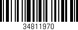 Código de barras (EAN, GTIN, SKU, ISBN): '34811970'