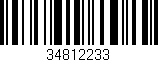 Código de barras (EAN, GTIN, SKU, ISBN): '34812233'