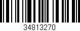 Código de barras (EAN, GTIN, SKU, ISBN): '34813270'