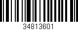 Código de barras (EAN, GTIN, SKU, ISBN): '34813601'