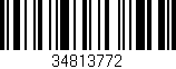 Código de barras (EAN, GTIN, SKU, ISBN): '34813772'