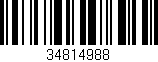 Código de barras (EAN, GTIN, SKU, ISBN): '34814988'