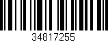 Código de barras (EAN, GTIN, SKU, ISBN): '34817255'