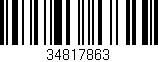 Código de barras (EAN, GTIN, SKU, ISBN): '34817863'