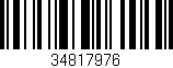 Código de barras (EAN, GTIN, SKU, ISBN): '34817976'