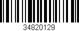 Código de barras (EAN, GTIN, SKU, ISBN): '34820129'