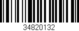 Código de barras (EAN, GTIN, SKU, ISBN): '34820132'