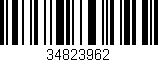 Código de barras (EAN, GTIN, SKU, ISBN): '34823962'