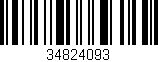Código de barras (EAN, GTIN, SKU, ISBN): '34824093'