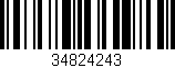 Código de barras (EAN, GTIN, SKU, ISBN): '34824243'