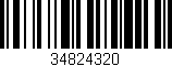 Código de barras (EAN, GTIN, SKU, ISBN): '34824320'