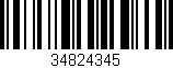 Código de barras (EAN, GTIN, SKU, ISBN): '34824345'
