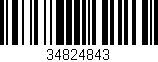 Código de barras (EAN, GTIN, SKU, ISBN): '34824843'