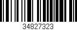 Código de barras (EAN, GTIN, SKU, ISBN): '34827323'
