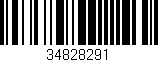 Código de barras (EAN, GTIN, SKU, ISBN): '34828291'