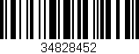 Código de barras (EAN, GTIN, SKU, ISBN): '34828452'
