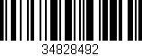 Código de barras (EAN, GTIN, SKU, ISBN): '34828492'