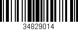 Código de barras (EAN, GTIN, SKU, ISBN): '34829014'