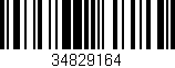 Código de barras (EAN, GTIN, SKU, ISBN): '34829164'